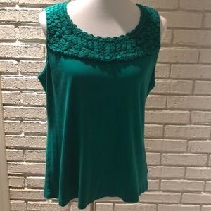 Chico’s Green Tank Top Size 3 - LN